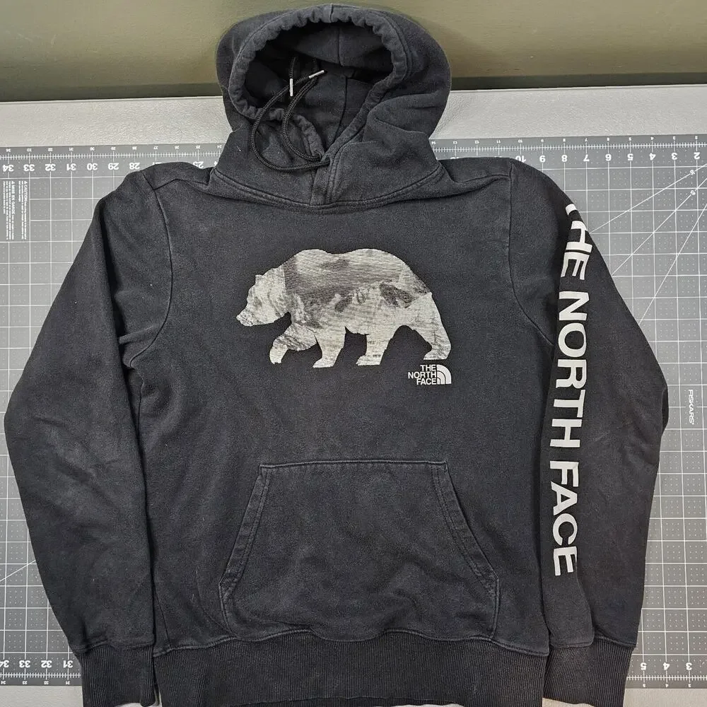 The North Face Bear Hoodie Mens Small Gorpcore Preppy Casual Hiking Camping Y2K